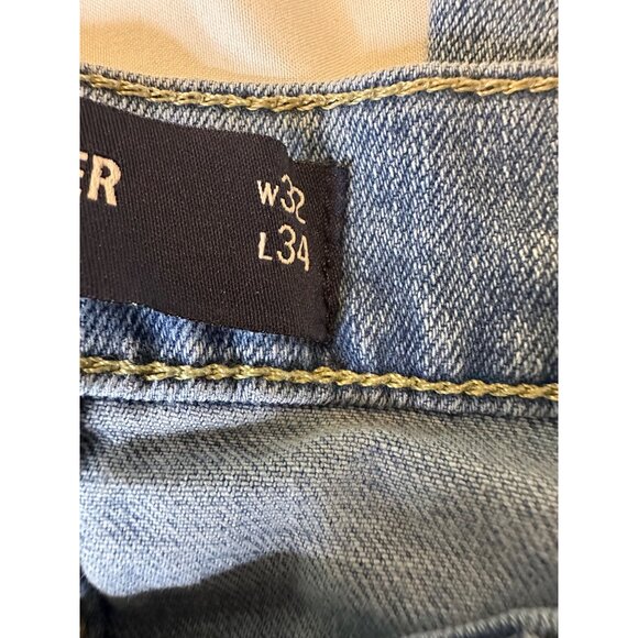 Hollister Mens Slim Straight Epic Flex Jeans 32x34  light wash 5-Pocket Design - Picture 3 of 8